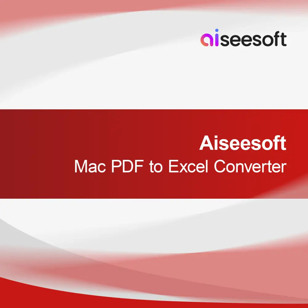 Aiseesoft Mac PDF a Excel Converter