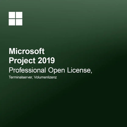 Microsoft Project 2019 Professional Licencia Abierta, Servidor Terminal, Licencia por Volumen
