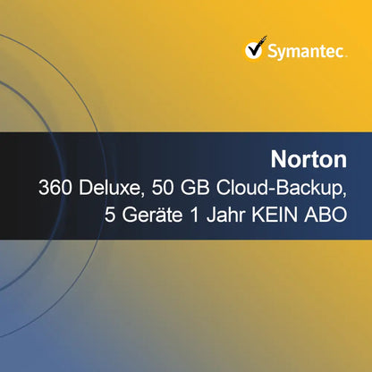 Norton 360 Deluxe, 50 GB de copia de seguridad en la nube, 5 dispositivos 1 año SIN SUSCRIPCIÓN