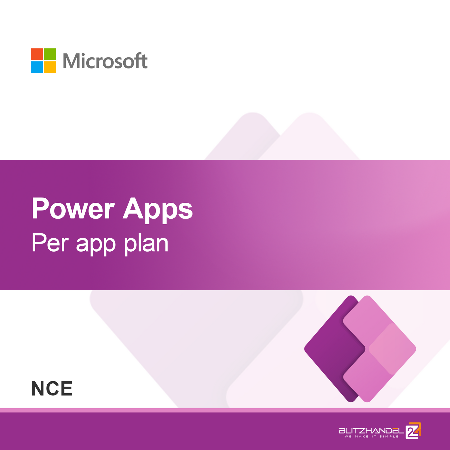 Plan por aplicación de Power Apps (NCE)