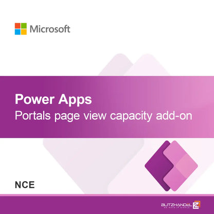 Complemento de capacidad de vistas de página de Power Apps Portals (NCE)